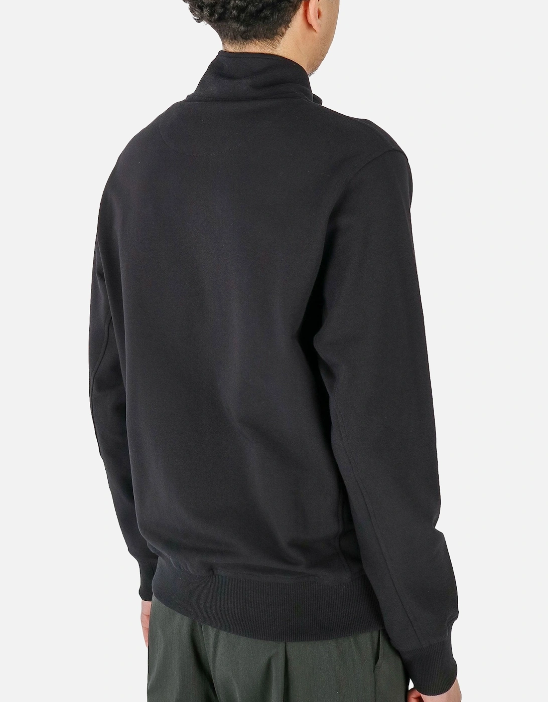 Transit Full Zip Pocket Black Sweatshirt