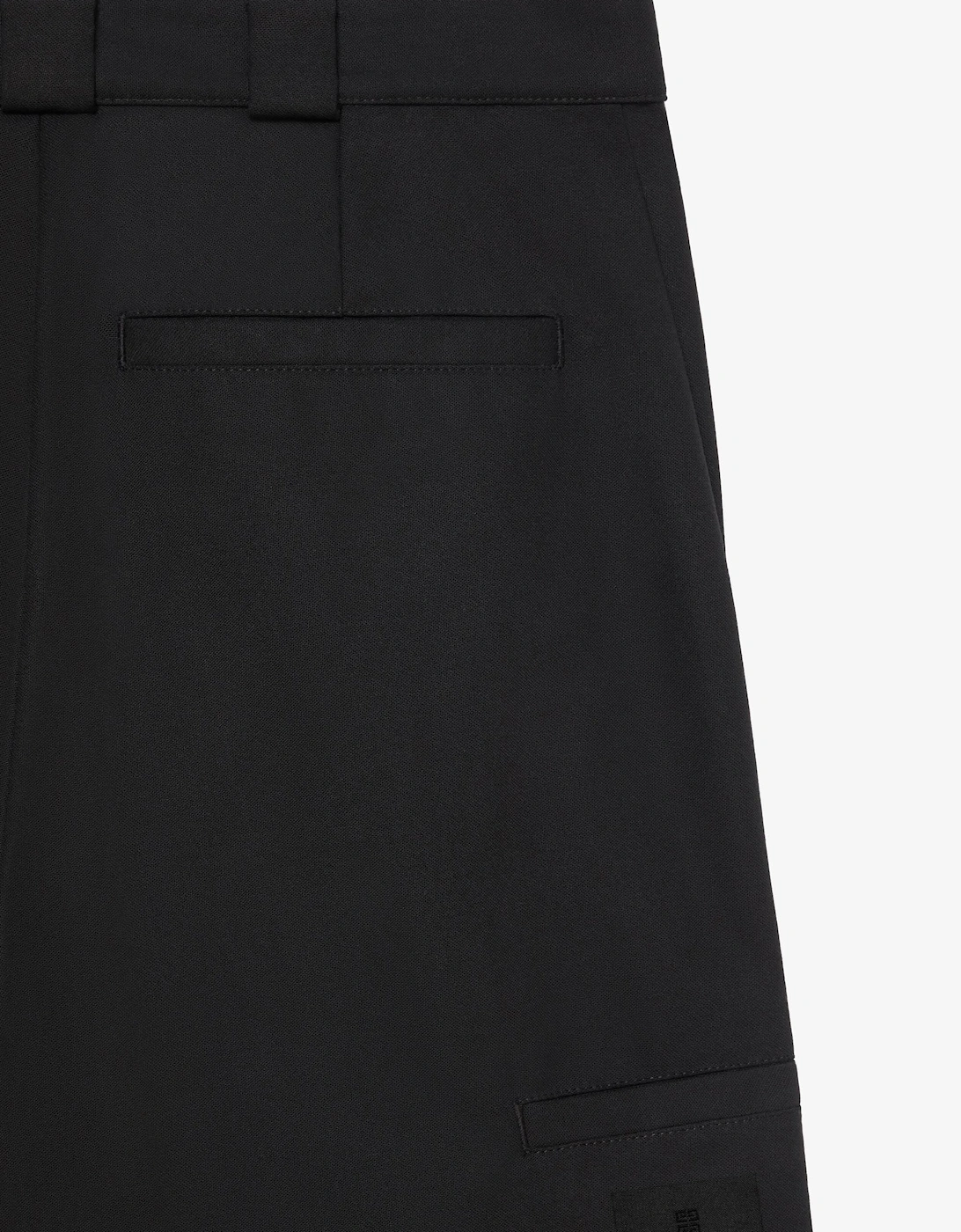 Extra Wide Cotton Mix Trousers Black