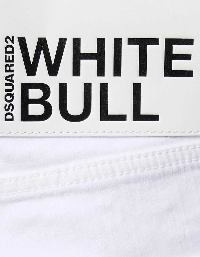 White Bull Skater Jeans Solid White