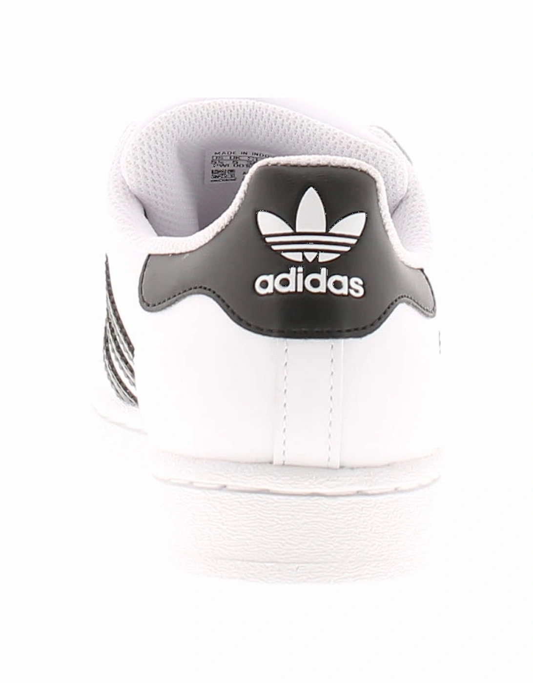 Adidas Originals Childrens Trainers Junior Superstar leather black UK Size