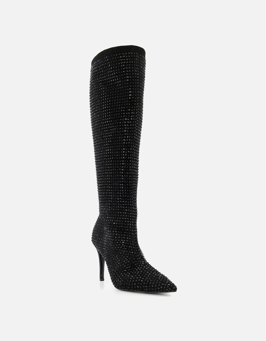 Ladies Sparkly - Embellished Knee High Boots, 7 of 6