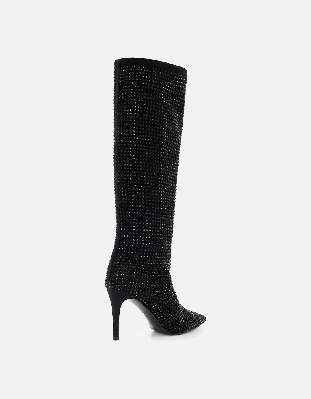 Ladies Sparkly - Embellished Knee High Boots
