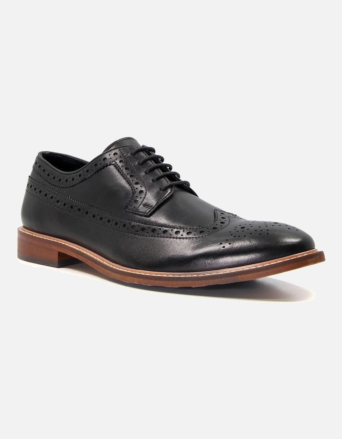 Mens Superior2 - Perforated Leather Lace-Up Brogues, 6 of 5