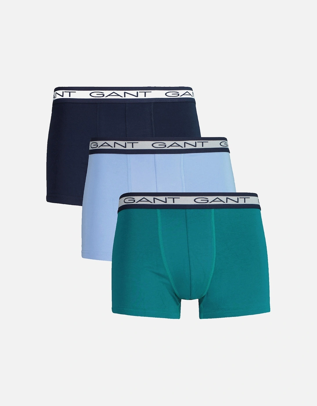 3-Pack Core Boxer Trunks, Ocean Turquoise, 4 of 3