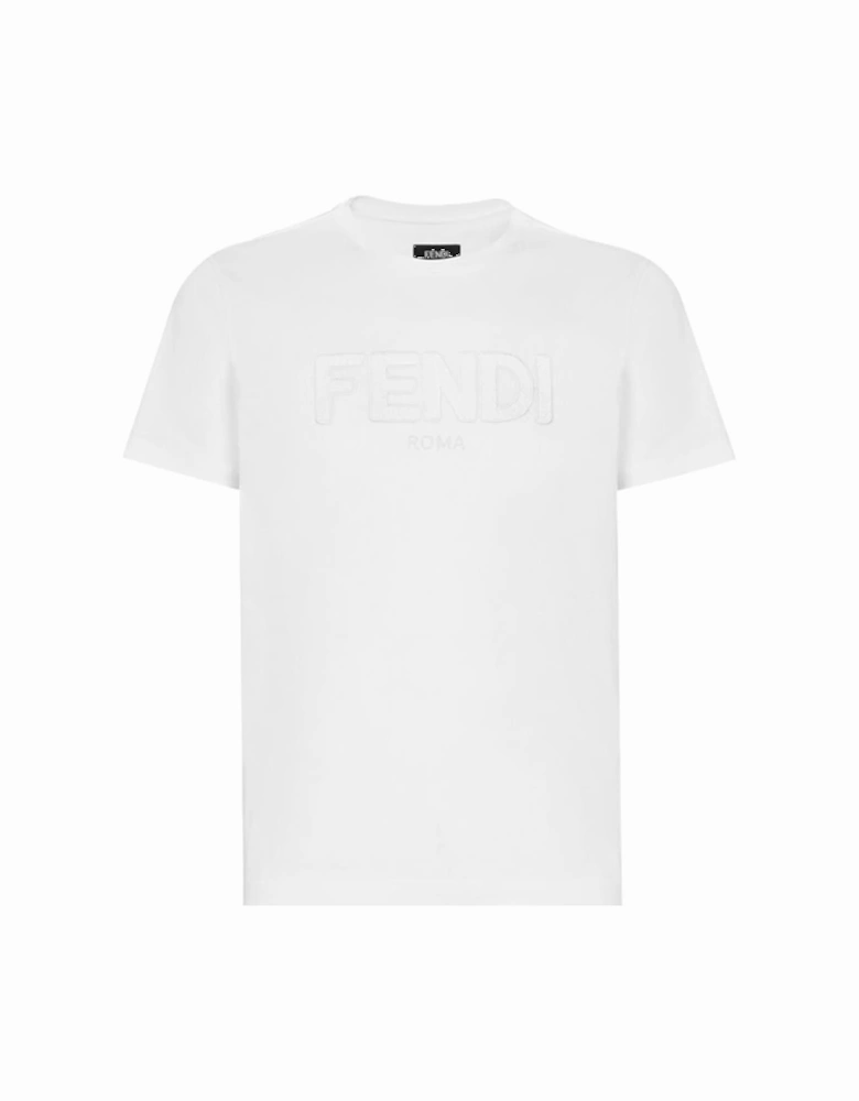 Zig-Zag Logo T-Shirt in White