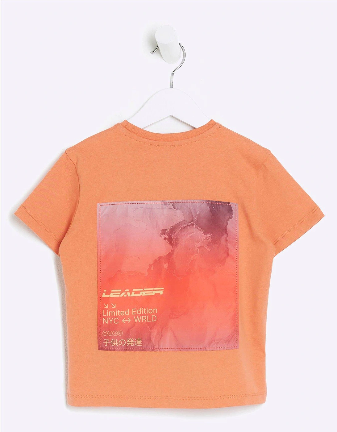 Mini Mini Boys Graphic Print T-Shirt - Orange