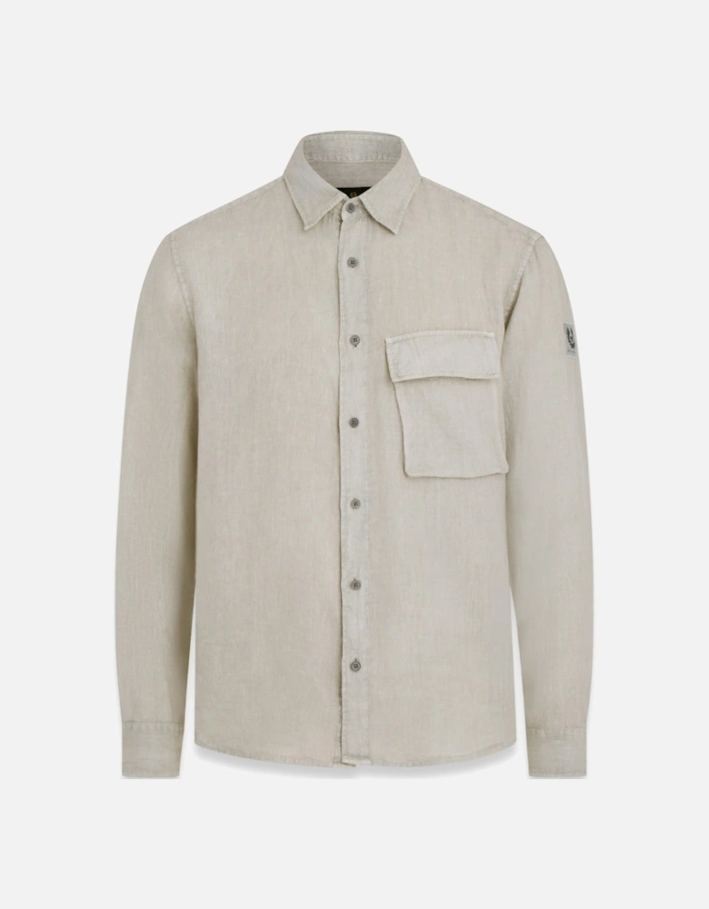 Scale Linen Shirt Cloudy Grey