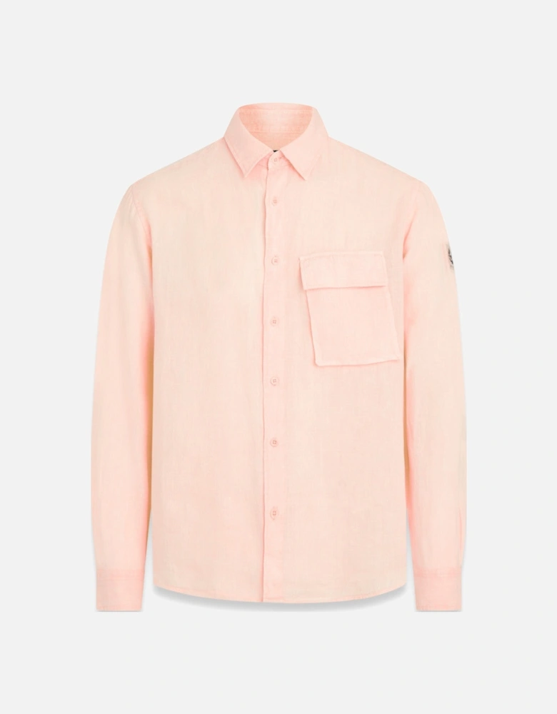 Scale Linen Shirt Peach