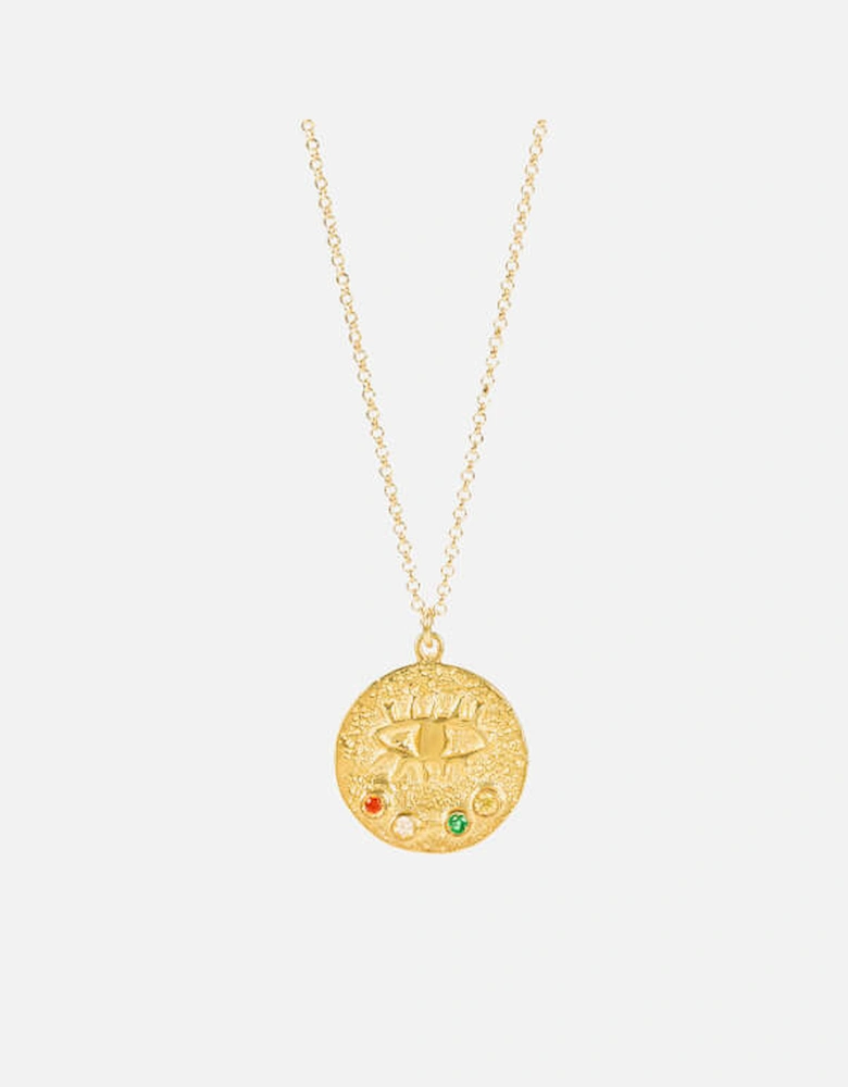 Kressida Crystal Embellished Gold-Plated Necklace