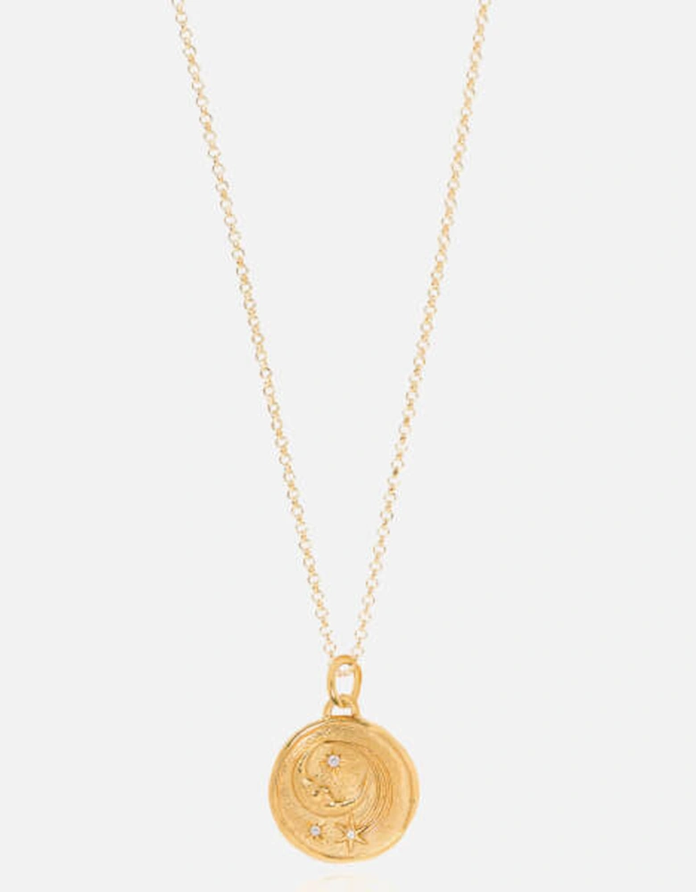 Women's Luna Small Thin Necklace - Gold