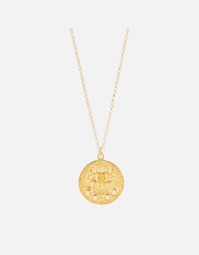 Kressida Crystal Embellished Gold-Plated Necklace