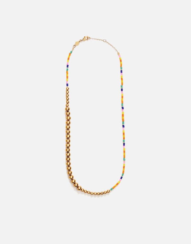 Maybe Baby 18-Karat Gold-Plated Beaded Necklace