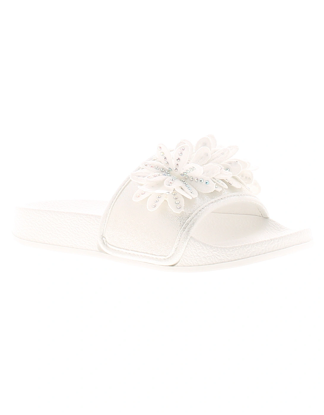 Girls Sandals Sliders Younger Damsel white UK Size, 6 of 5