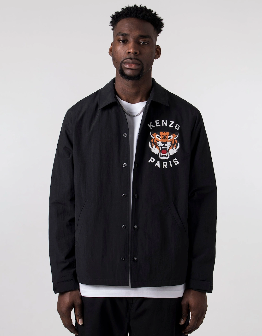 Lucky Tiger Quilted Coach Jacket