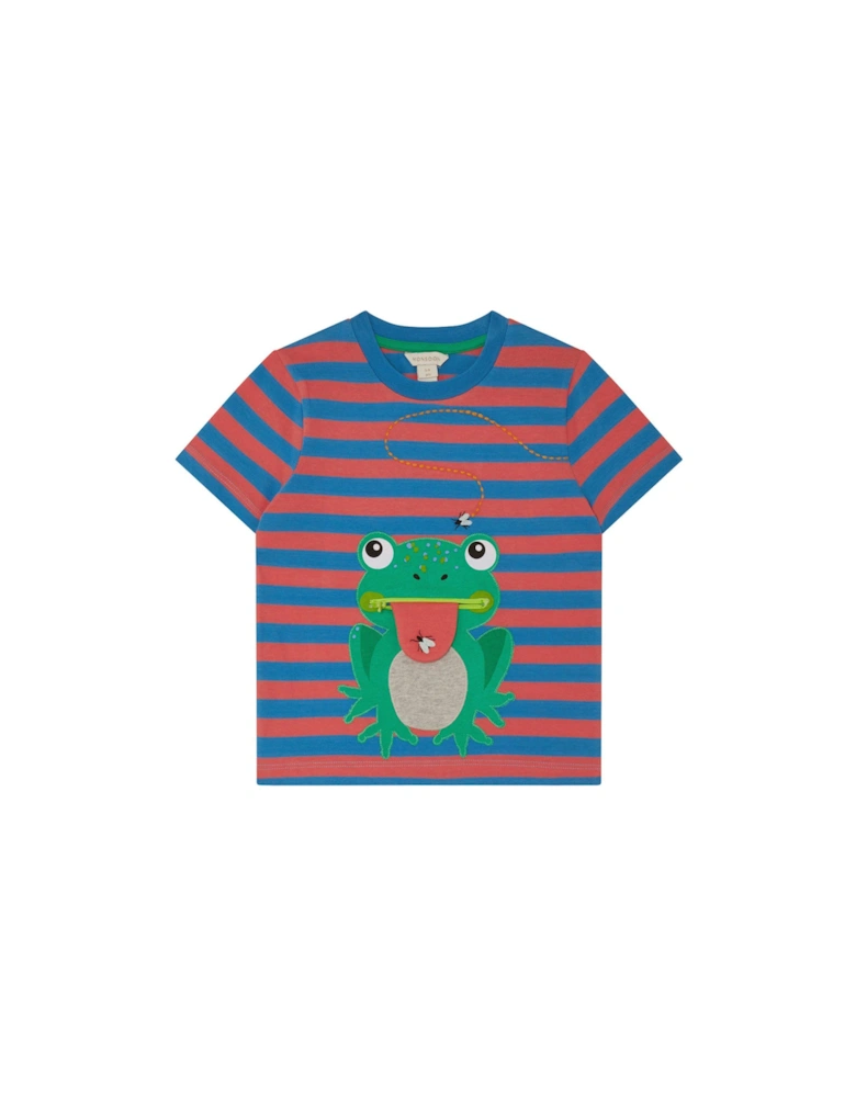 Boys Frog Stripe T-shirt - Multi