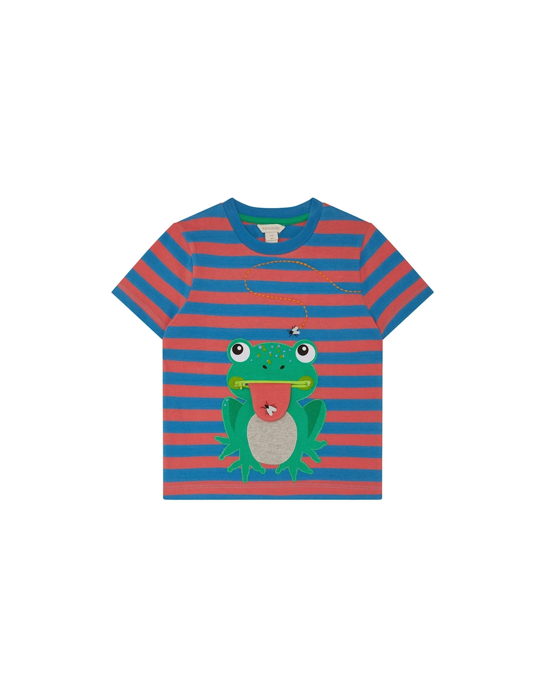 Boys Frog Stripe T-shirt - Multi, 2 of 1