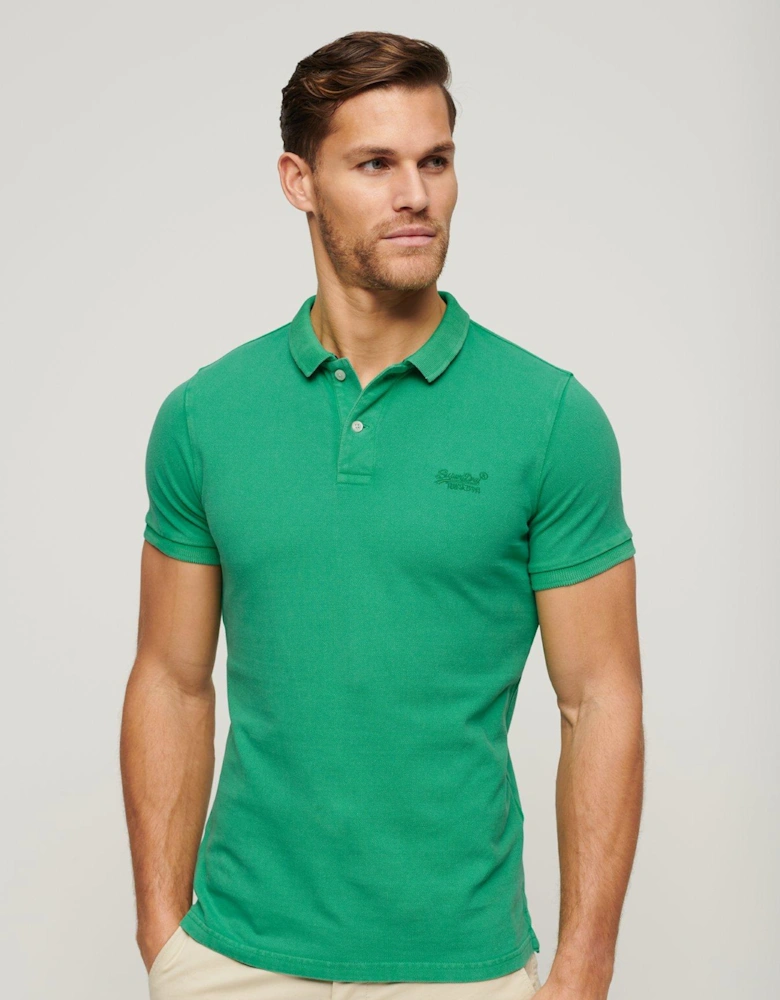 Destroyed Polo Shirt - Bright Green