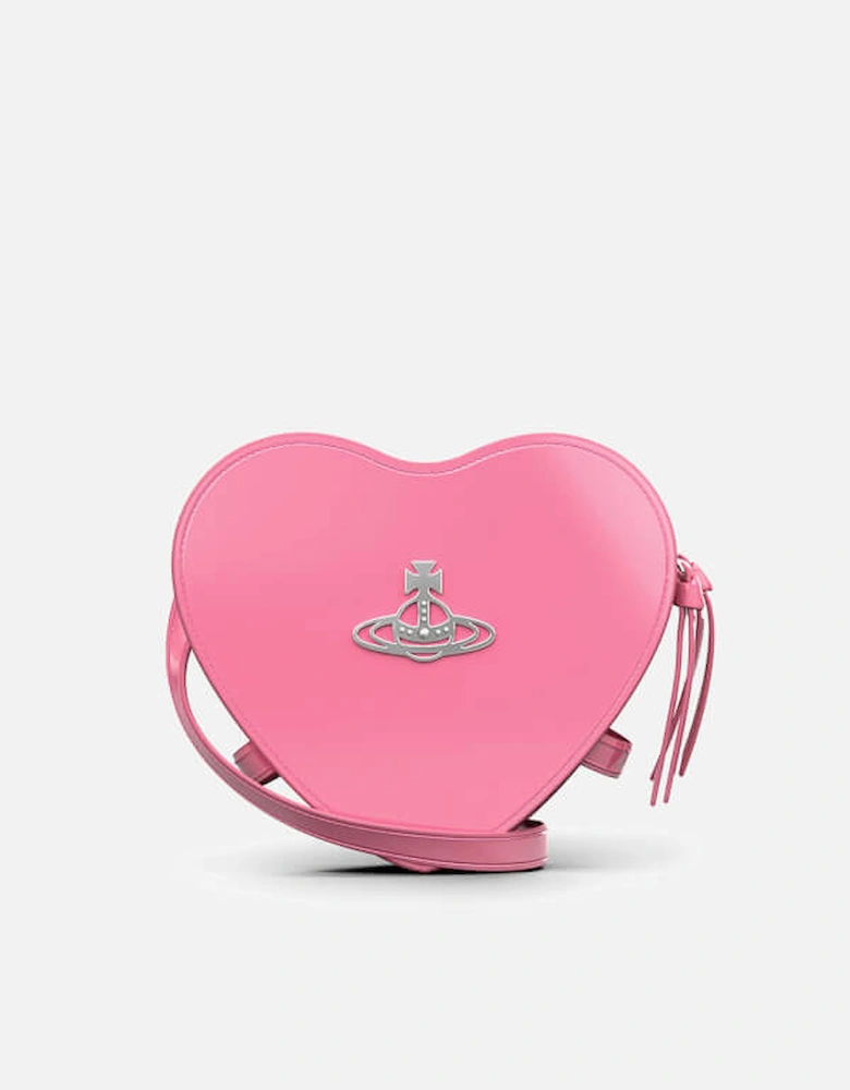 Louise Heart Patent Leather Crossbody Bag