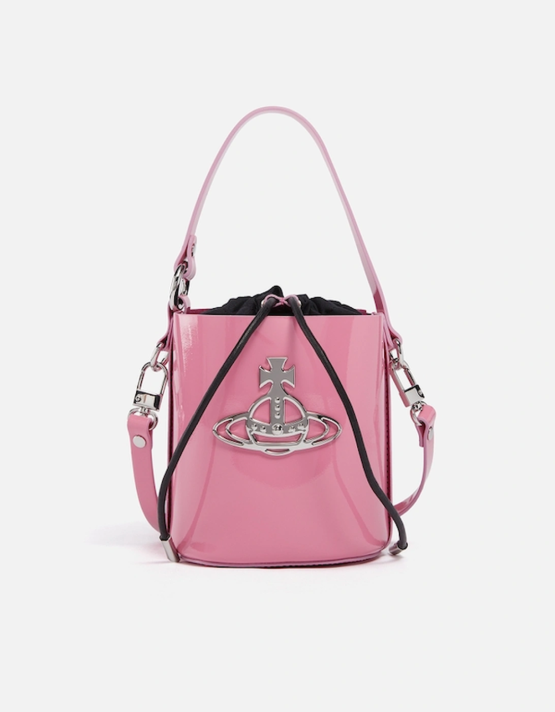 Daisy Small Patent-Leather Bucket Bag, 2 of 1