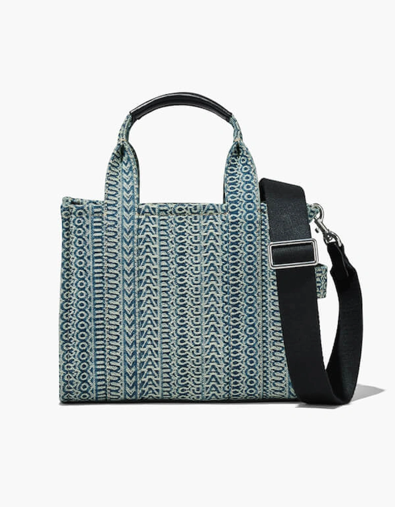 The Small Denim-Jacquard Tote Bag