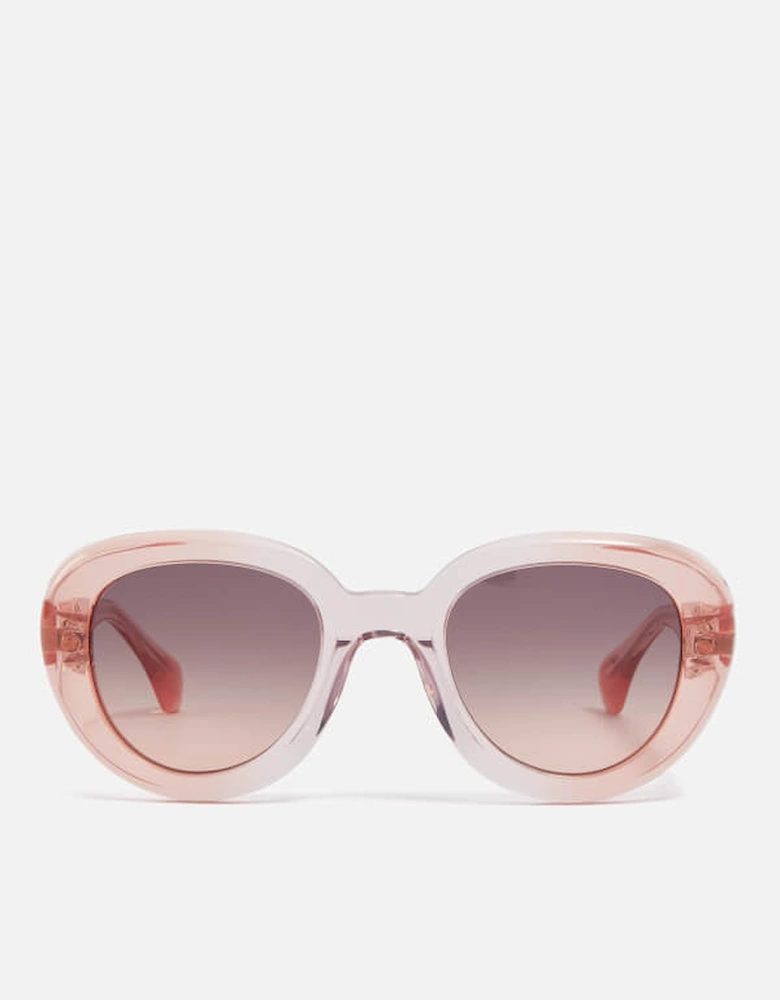 Lowey Acetate Round-Frame Sunglasses