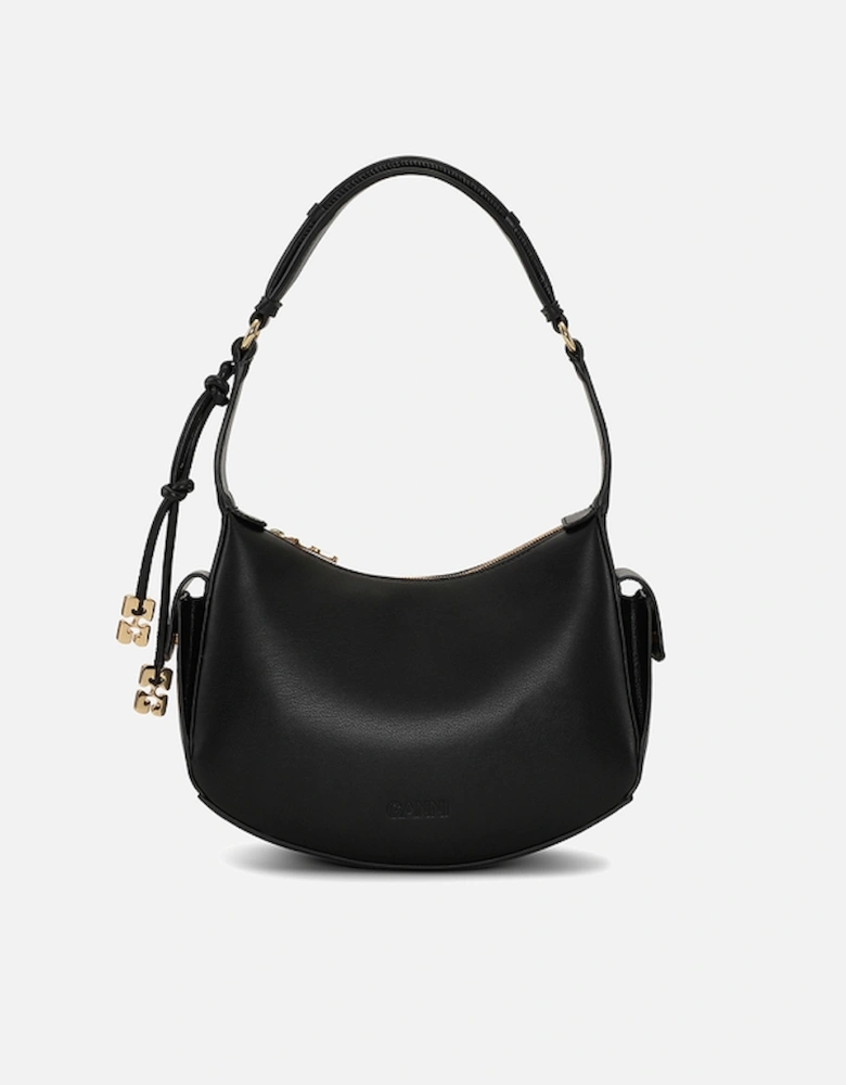 Swing Recycled Leather and Faux Leather Shoulder Bag