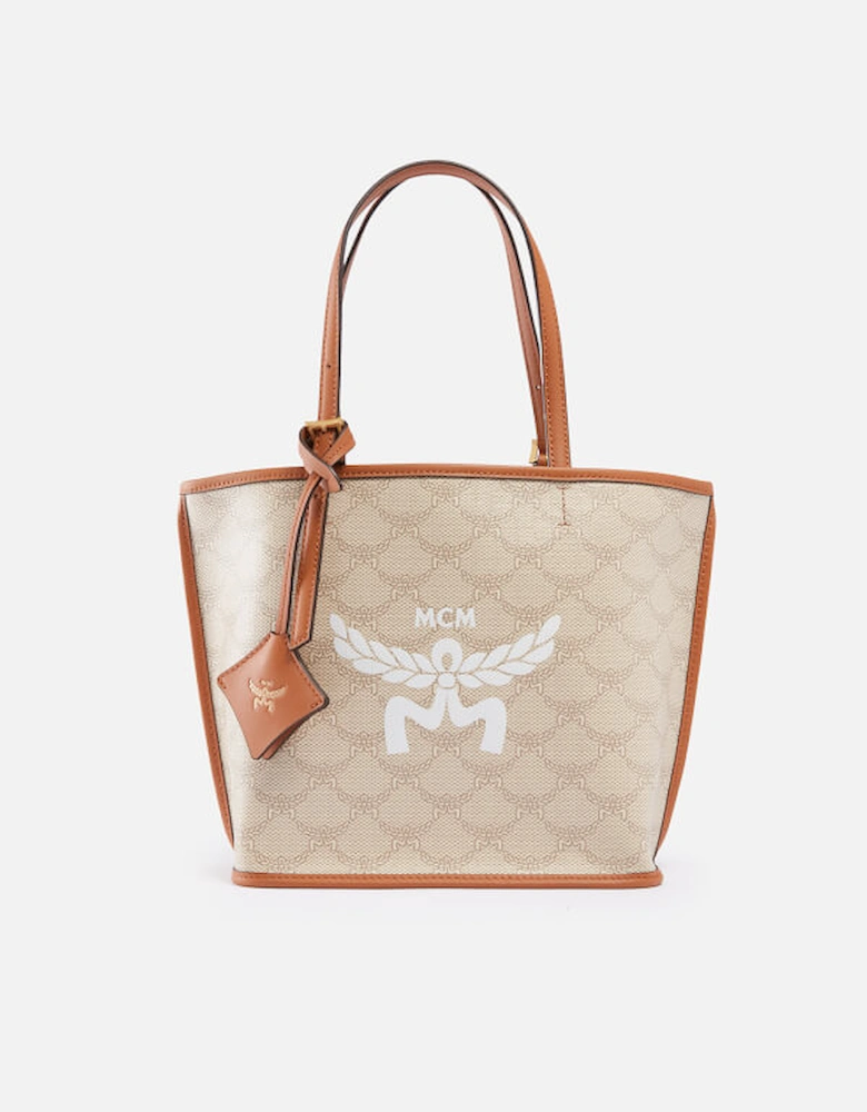 Lauretos Coated-Canvas and Leather Tote Bag