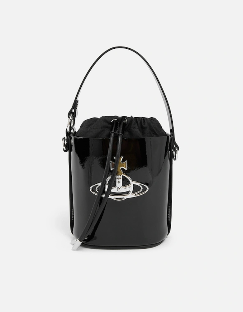 Daisy Patent-Leather Bucket Bag