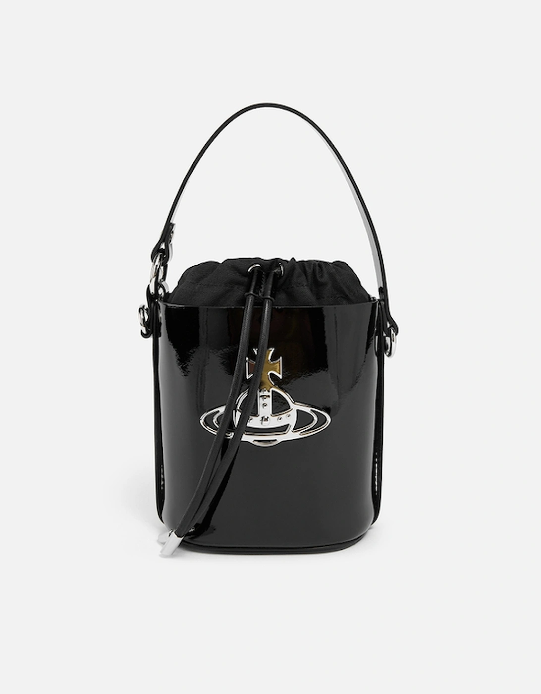 Daisy Patent-Leather Bucket Bag, 2 of 1