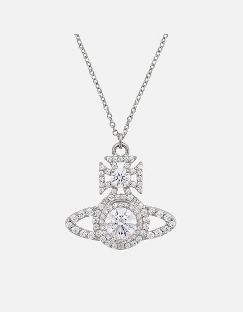 Norabelle Silver-Tone Cubic Zirconia Necklace