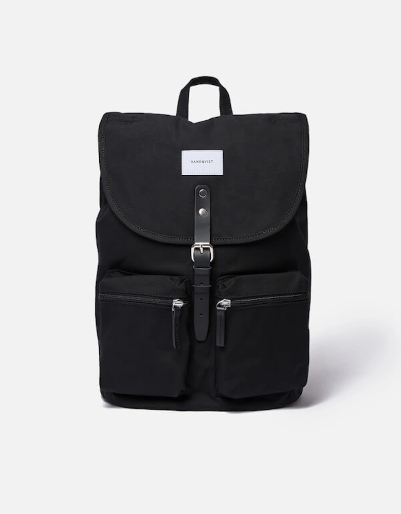 Roald Backpack - Black/Leather Trim
