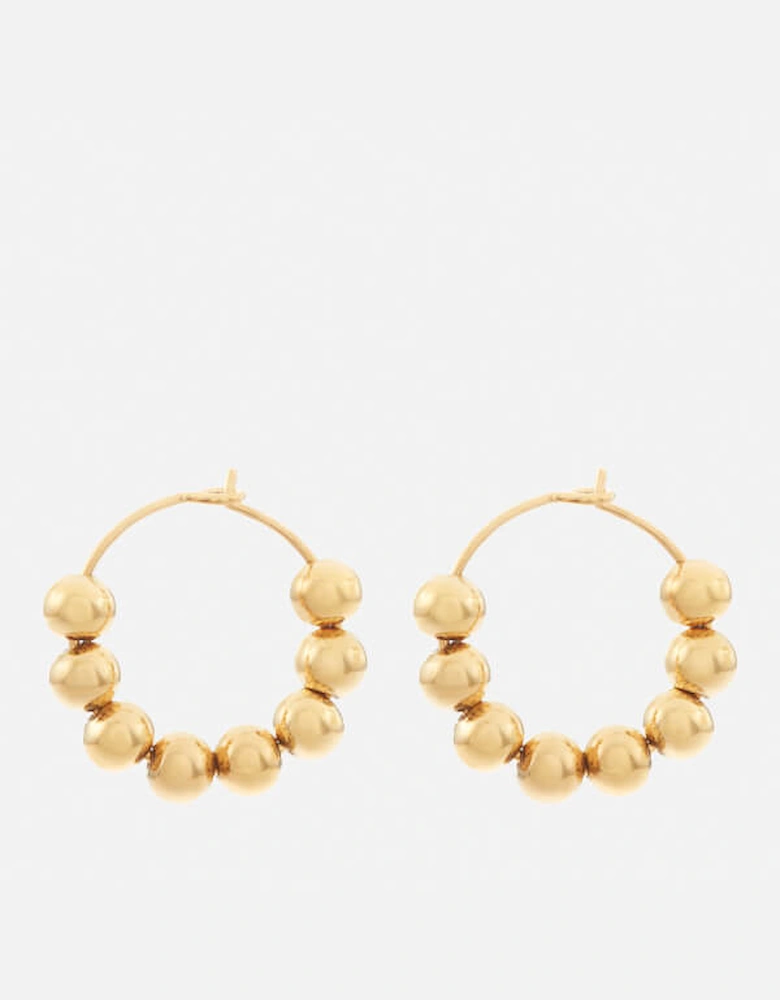 24-Karat Gold-Plated Hoop Earrings