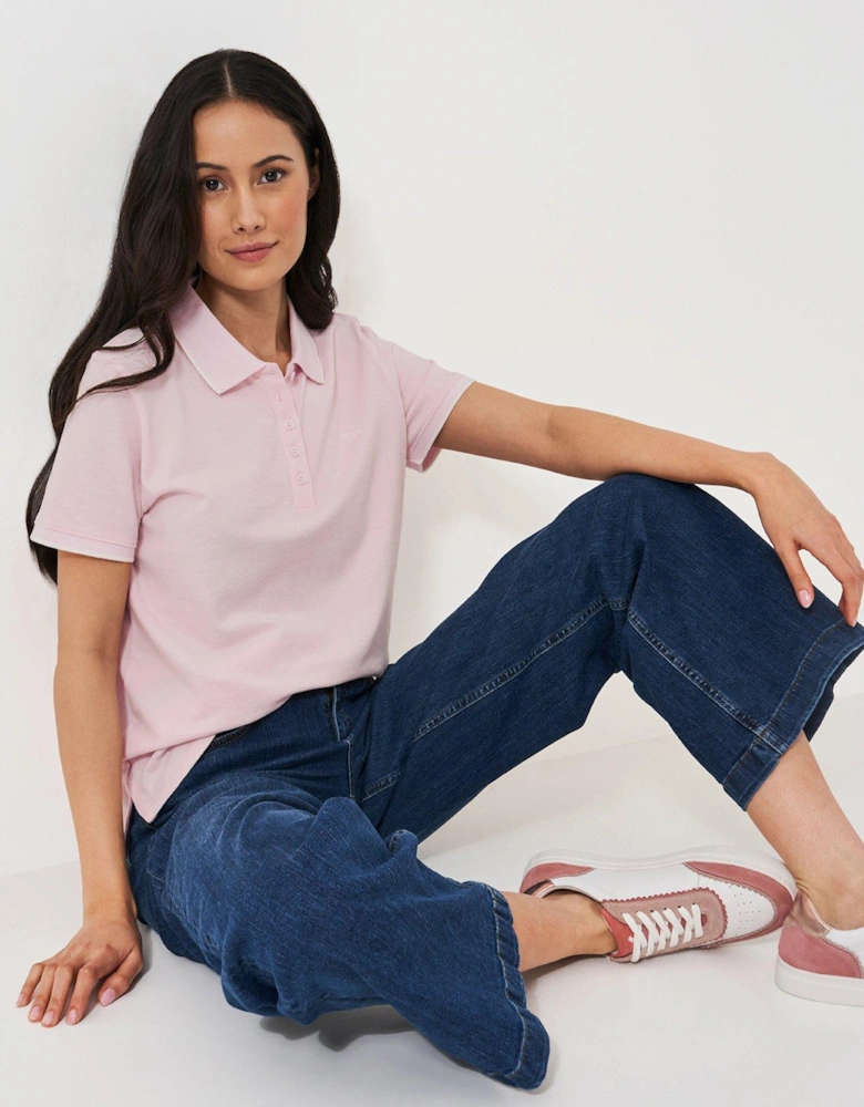 Classic Short Sleeve Polo T-Shirt - Pink