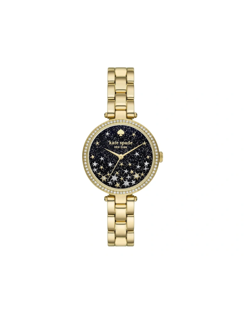 New York Holland gold-tone stainless steel watch