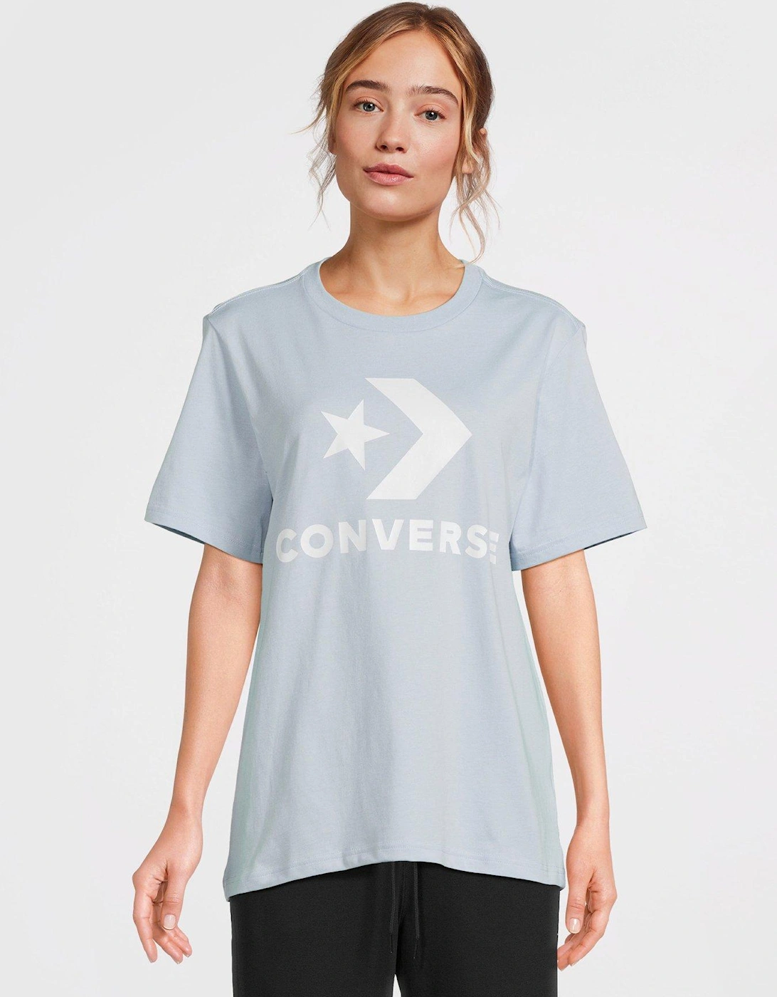 Gender Free Star Chevron Logo T-shirt - Light Blue, 6 of 5