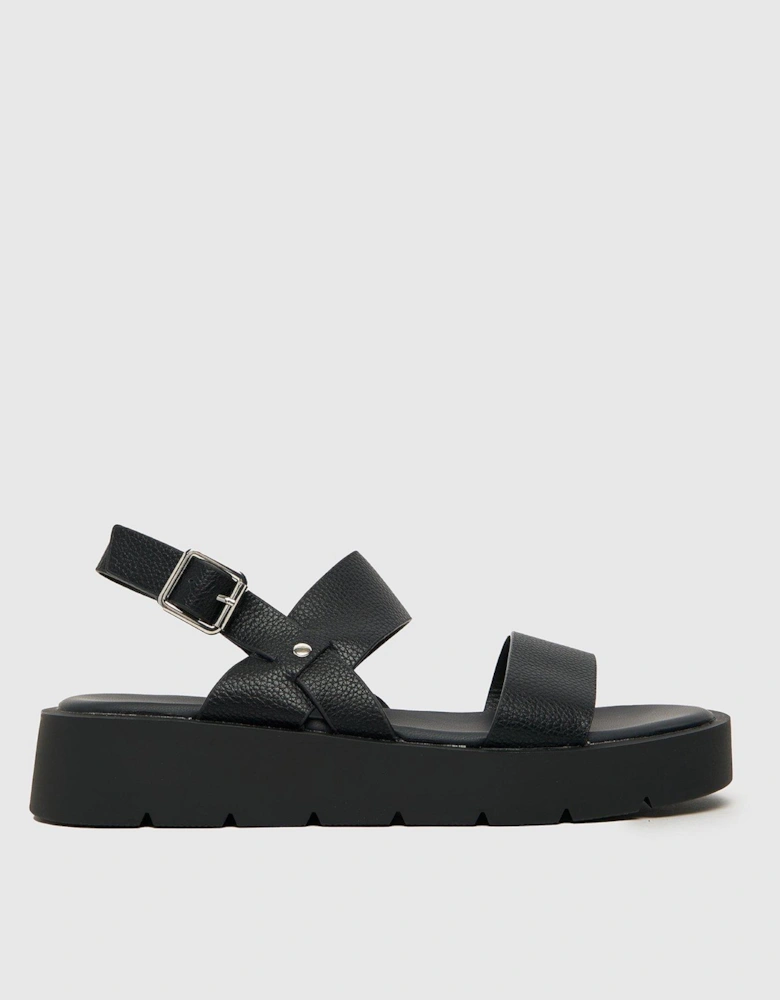 Tayla Chunky Buckle Sandal - Black