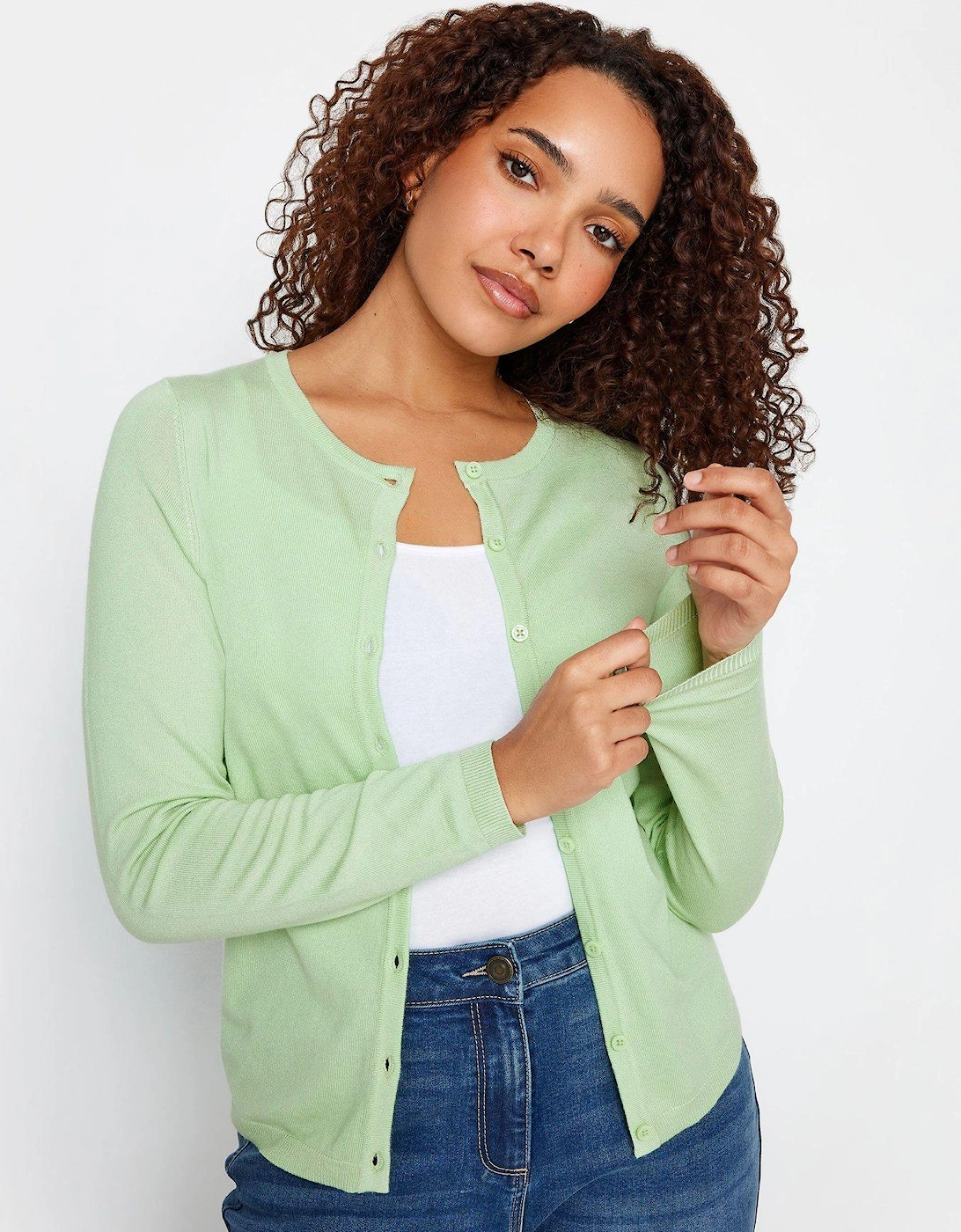 Sage Knit Button Down Cardigan, 2 of 1