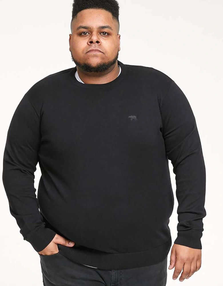 Basic Black Crew Neck Sweater