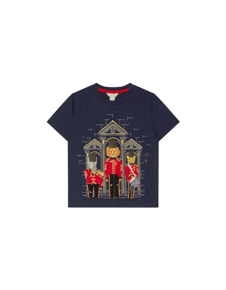 Boys Animal London Guards T-shirt - Navy