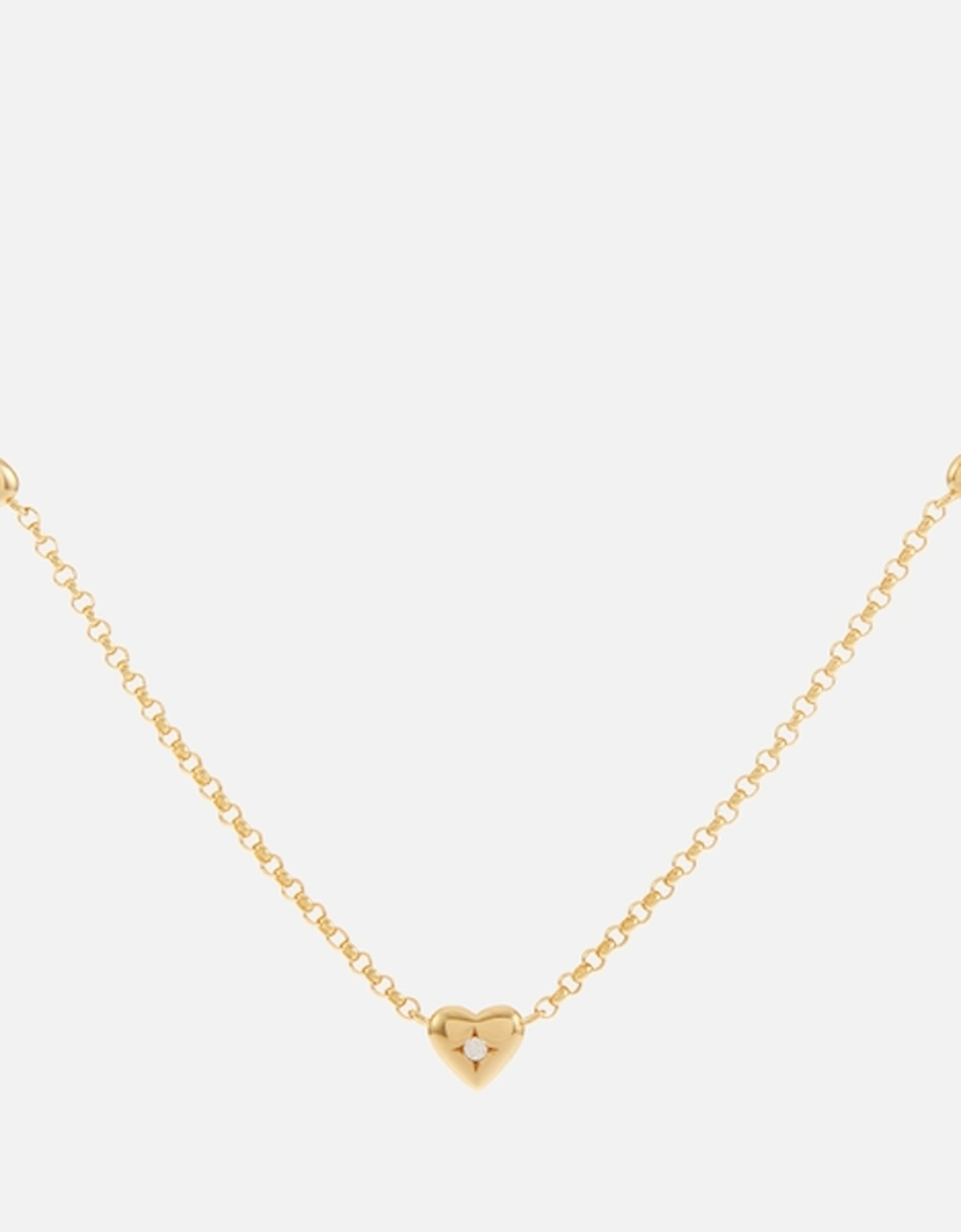 Heart Charm 18K Gold-Plated Sterling Silver Necklace, 2 of 1