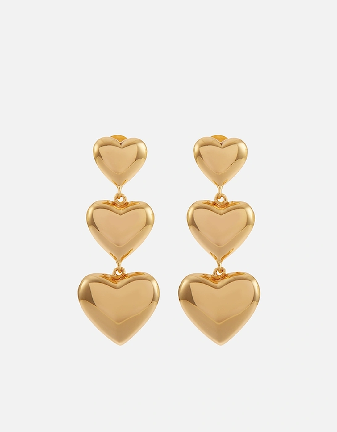 Heart 18K Gold-Plated Sterling Silver Drop Earrings, 2 of 1