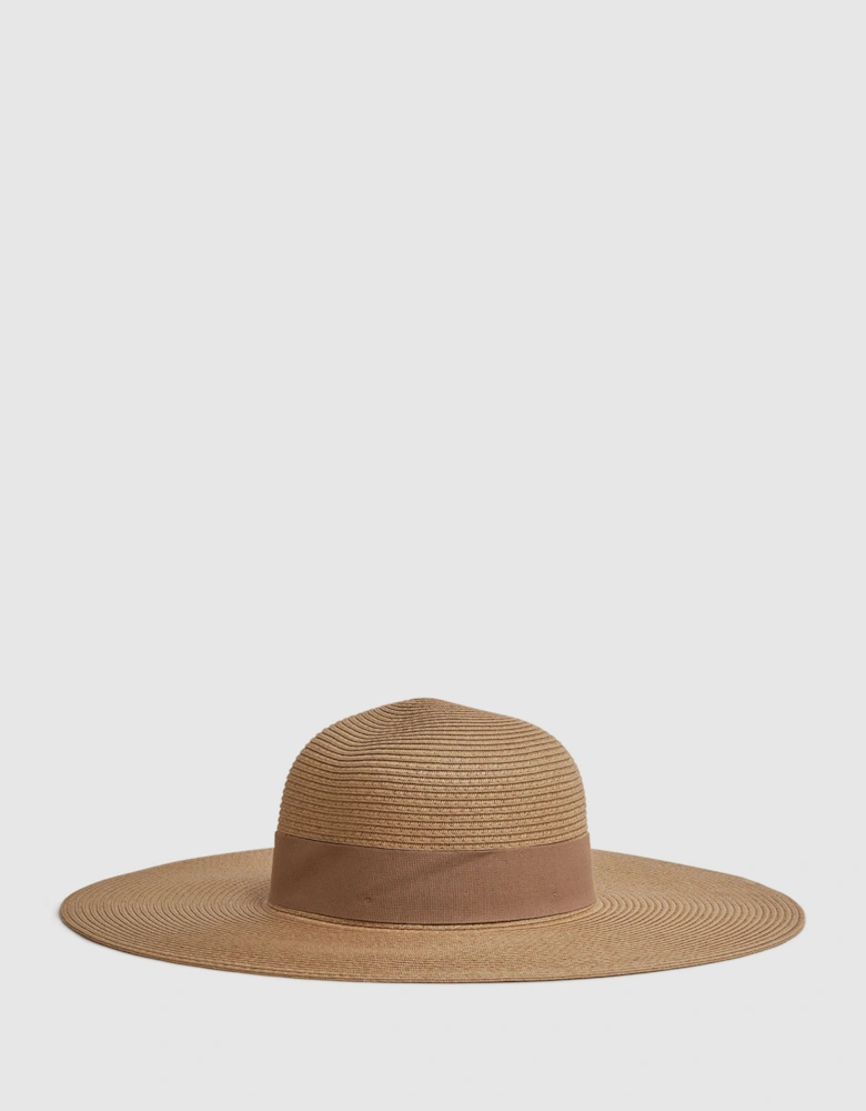 Wide Brim Raffia Hat