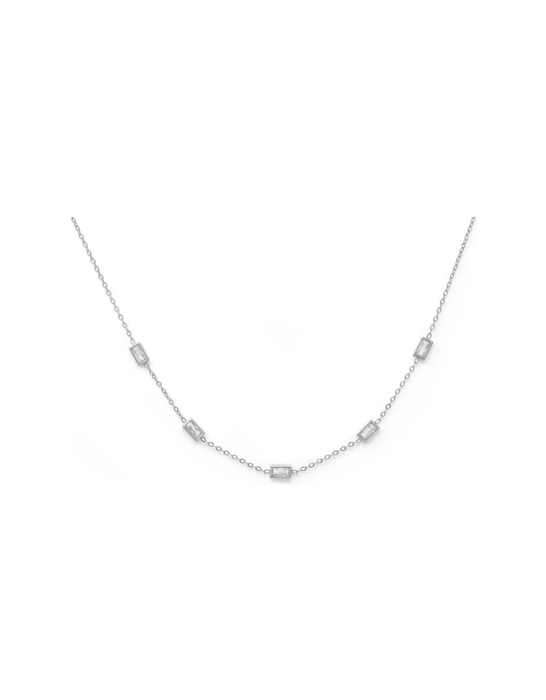 Rectangle Necklace - Silver, 2 of 1