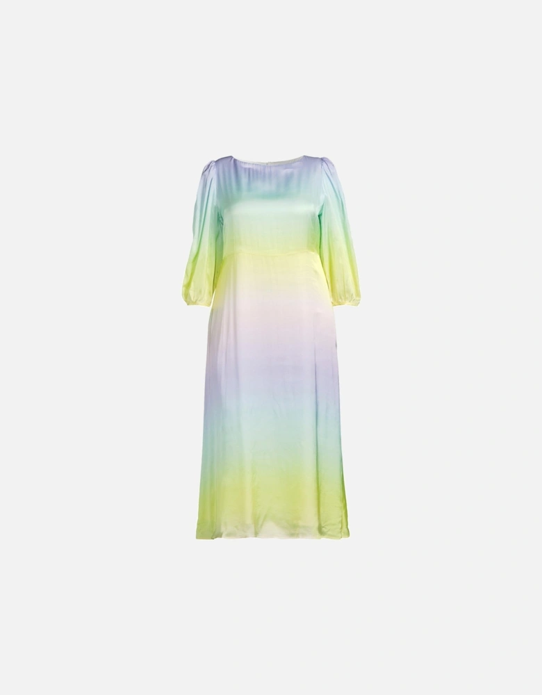 Lara Ombre Midi Dress - Pastel Ombre