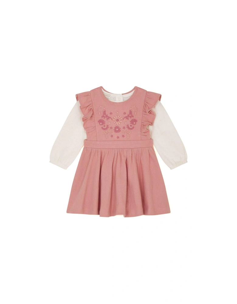 Baby Girls Top And Dress Set - Pink
