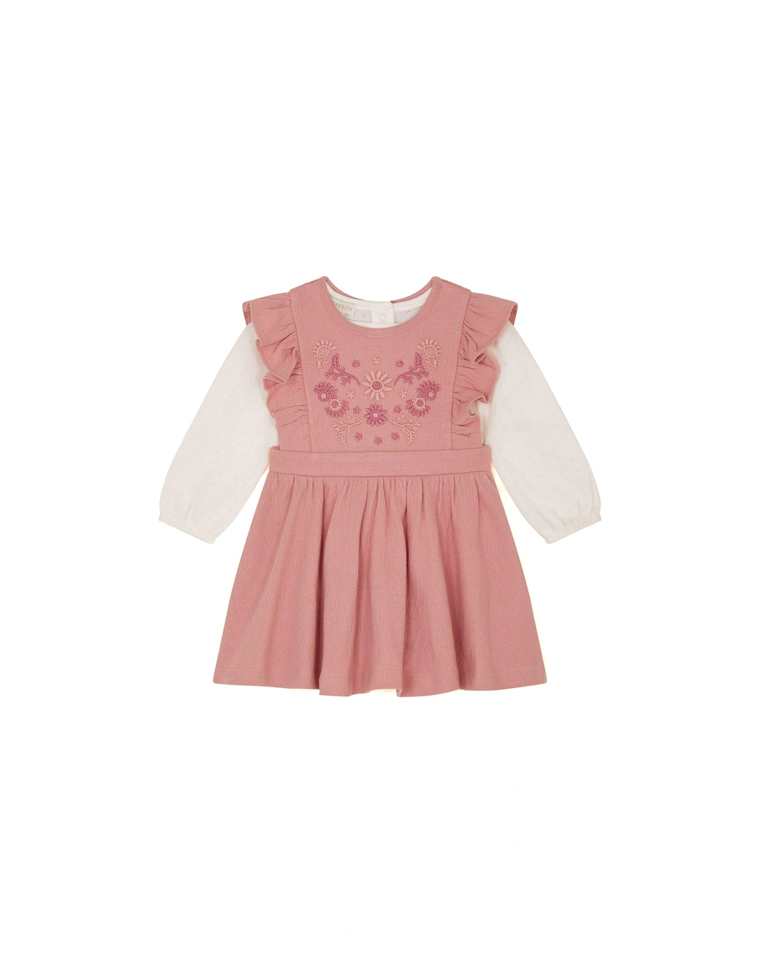 Baby Girls Top And Dress Set - Pink, 2 of 1