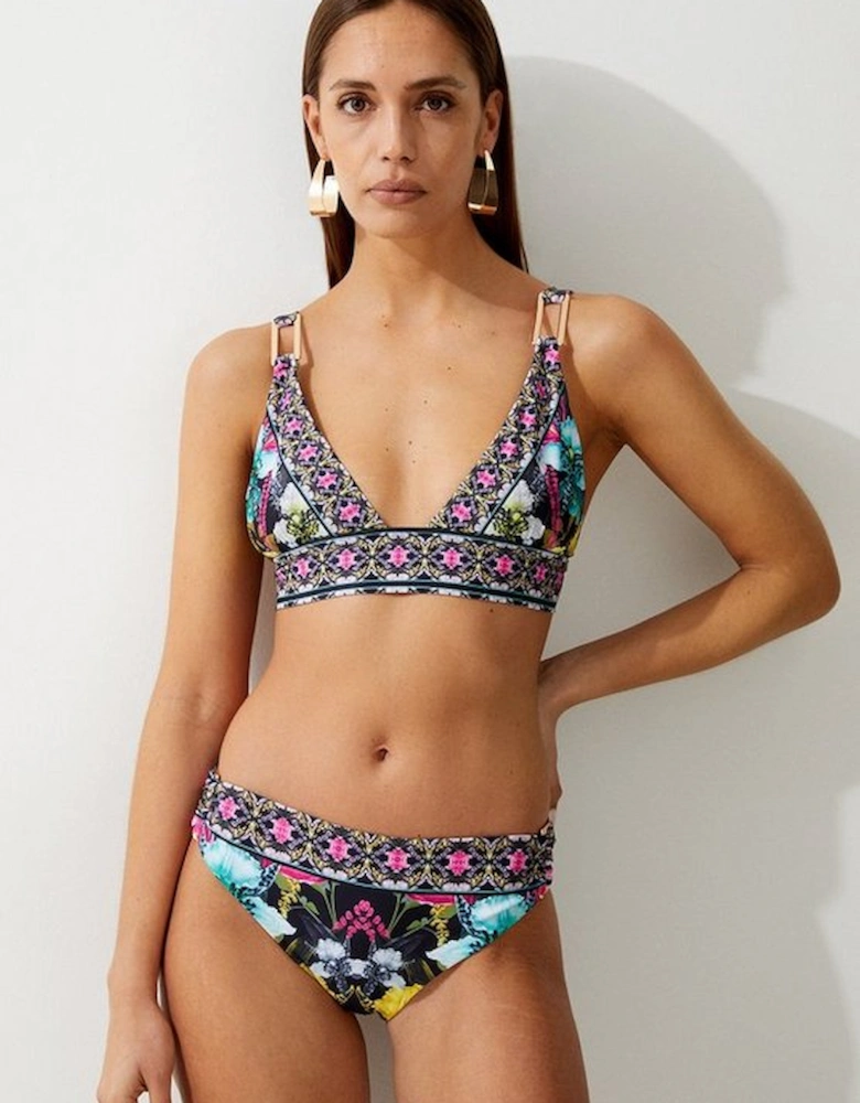 Mirror Print Bikini Bottoms