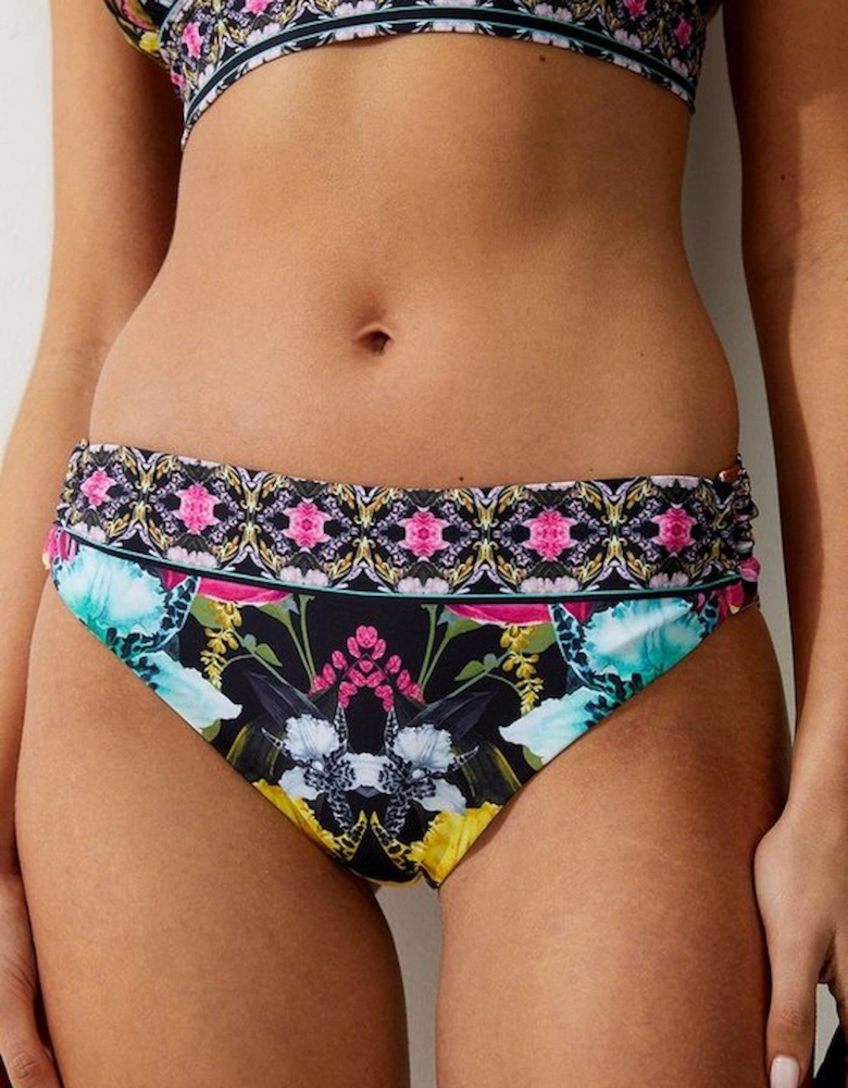 Mirror Print Bikini Bottoms