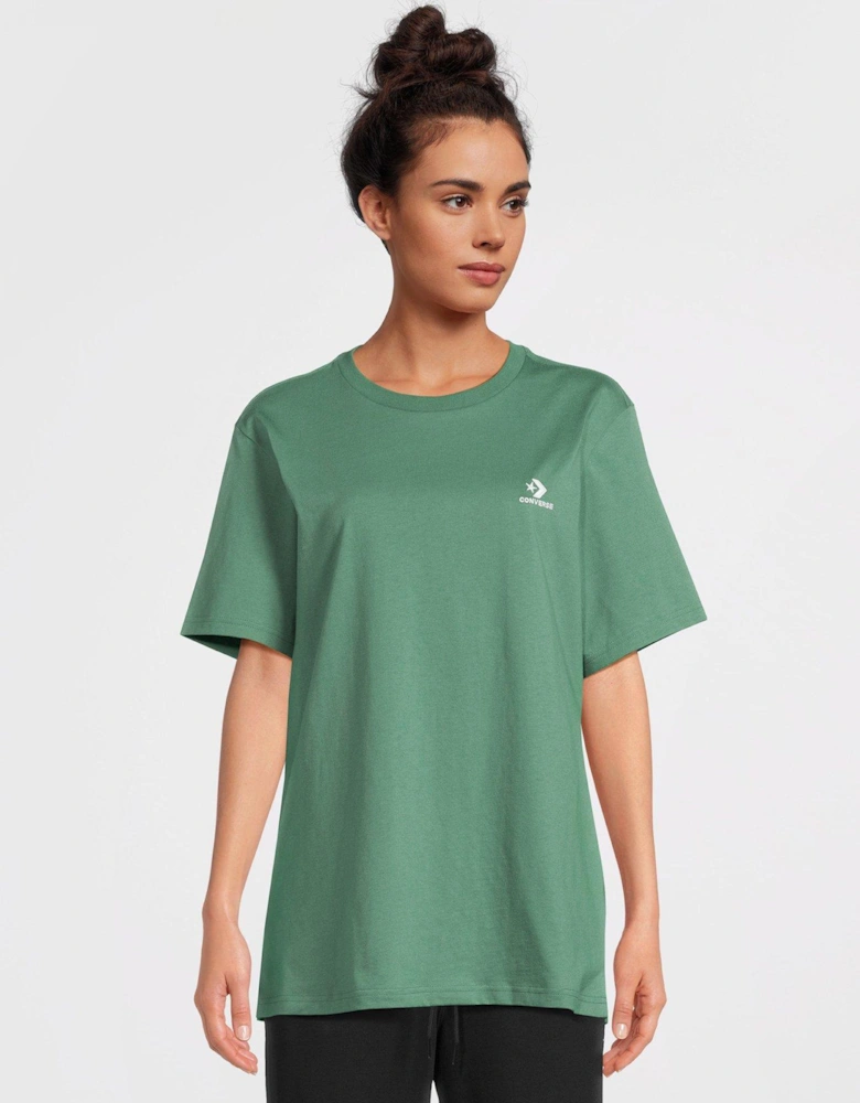 Gender Free Star Chevron T-shirt - Green