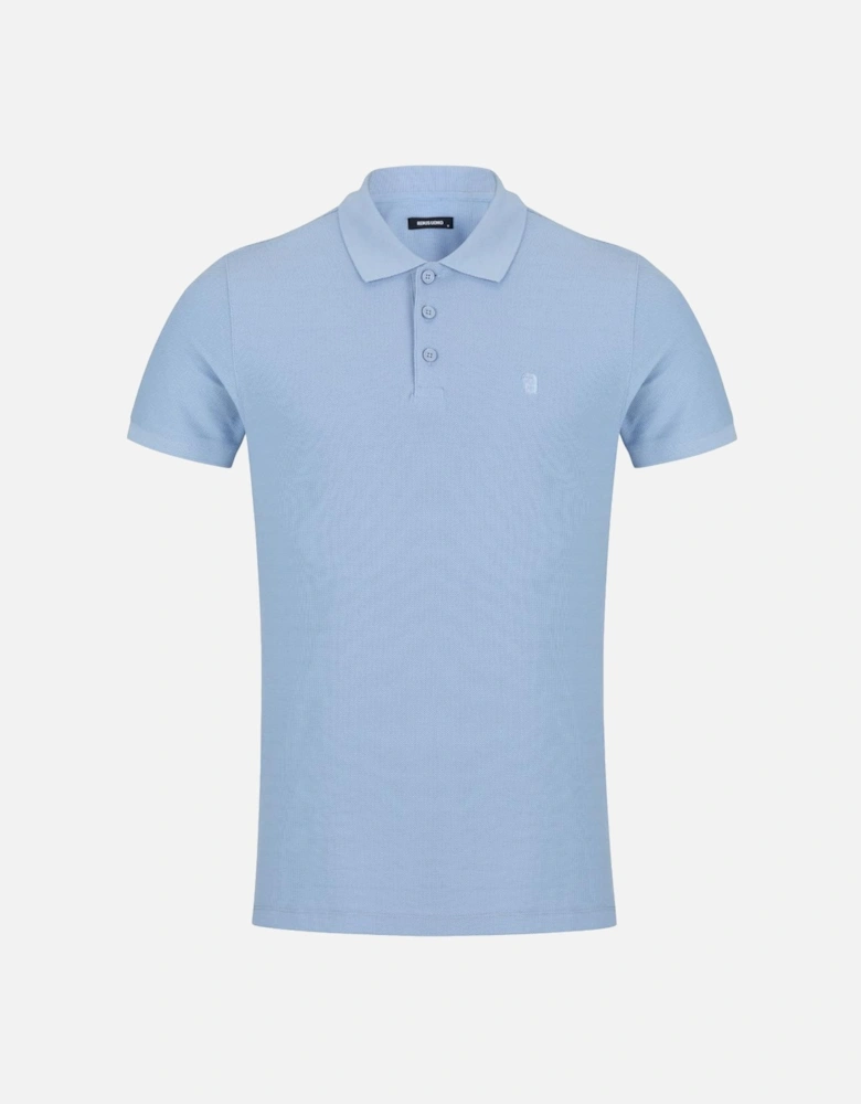Pique Polo Shirt 22 Blue